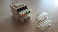 Отдается в дар Гнездо вставка RJ-45 enhanced Cat.5e (Keystone Jack)