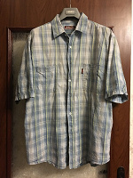 Отдается в дар Рубашка мужская, хлопковая, 54-56 размер
