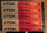 Отдается в дар Видеокассеты VHS, TDK, чистые