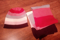 Отдается в дар Комплект шапка+шарф