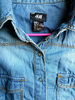 Отдается в дар Джинсовая рубашка H&m, размер xs, ОВ 25.11