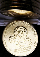 Отдается в дар Монета 1 гривна — Евро 2012