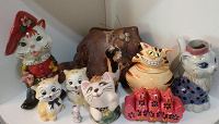 Отдается в дар Коллекция статуэток кошек 10 шт.