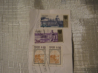 Отдается в дар Почтовые марки Германии и 4 России