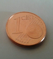 Отдается в дар Монета 1 евроцент