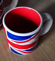Отдается в дар Кружка кофейная с Британским флагом