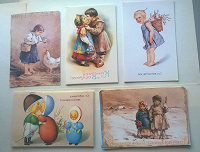 Отдается в дар пасхальные открытки 1992 Дети