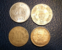 Отдается в дар Монеты Индии.