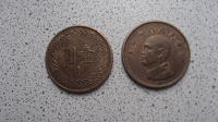 Отдается в дар Монета 1 доллар Тайвань