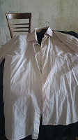 Отдается в дар Рубашка бело-розовая мужская