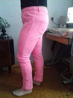Отдается в дар Летние неоновые розовые джинсы F&F