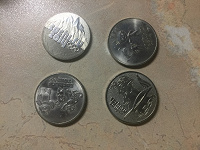 Отдается в дар Юбилейные Монеты Сочи 2014