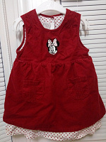 Отдается в дар Вельветовое платье Disney от H&m, на 12-18 мес, ОВ 25.11