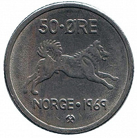 Отдается в дар монета Норвегии