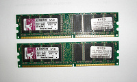 Память DDR400 1GB 2 шт