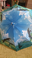 Отдается в дар Детский зонт- трость с дельфинами