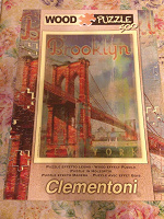 Отдается в дар Пазл clementoni 500шт. «Бруклинский мост» из серии деревянный пазл.