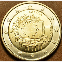 Отдается в дар Латвия 2 евро, 2015.30 лет флагу Европейского союза