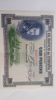 Отдается в дар Банкнота Испания 100 песет 1925 года