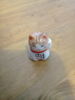 Отдается в дар Керамическая фигурка котик, китайская