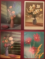 Отдается в дар Немецкие открытки с цветами.