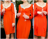 Отдается в дар Платье оранжевое XS-S шикарное яркое стильное
