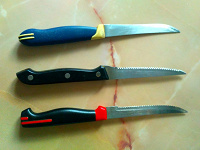 Отдается в дар Три кухонных ножа