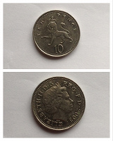 Отдается в дар Монета TEN PENCE 2003 г.