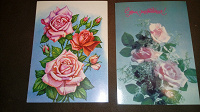Отдается в дар Две открытки с розами