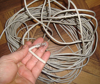 Отдается в дар Патч-корд кабель для интернета, ~ 25 м.