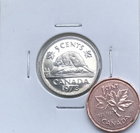 Отдается в дар 2 монетки Канады