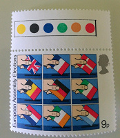 Отдается в дар Английские марки 1979.Выборы Европейской Ассамблеи