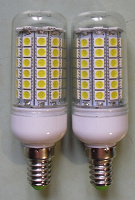 Отдается в дар Дві світлодіодні лампи — цоколь Е14