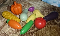 Отдается в дар Детские игрушечные овощи