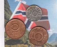 Отдается в дар Монеты Швеции и Норвегии