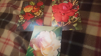 Отдается в дар Три открытки с цветами