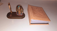 Отдается в дар Сувениры из Египта — подставка для ручки, кожаный фотоальбом