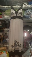 Отдается в дар Белое платье в пол 44 размер