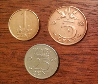 Отдается в дар Голландские монетки