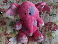 Отдается в дар Розовый слон, мягкая игрушка