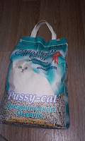 Отдается в дар Нераспечатанный пакет кошачьего наполнителя Pussy-Cat