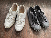 Отдается в дар Кожаные кроссы Ralf ringer и оригинальные кеды Converse 37,5 б/у