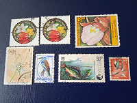 Отдается в дар Почтовые марки. Флора и фауна.