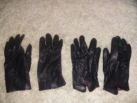 Отдается в дар Чёрные перчатки из кожи — похолодало, всё же (: