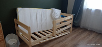 Отдается в дар Детская кровать деревянная 80х160. Икея.