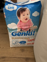 Отдается в дар Корейские подгузники Genki больше половины упаковки