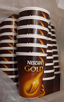 Отдается в дар Стаканы Nescafe Gold одноразовые
