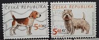 Отдается в дар Фауна. Собаки. 2001 год. Почтовые марки Чешской республики.