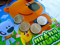 Отдается в дар Юбилейные монеты 5 рублей