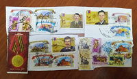 Отдается в дар марки с героями (с конвертов), в коллекцию